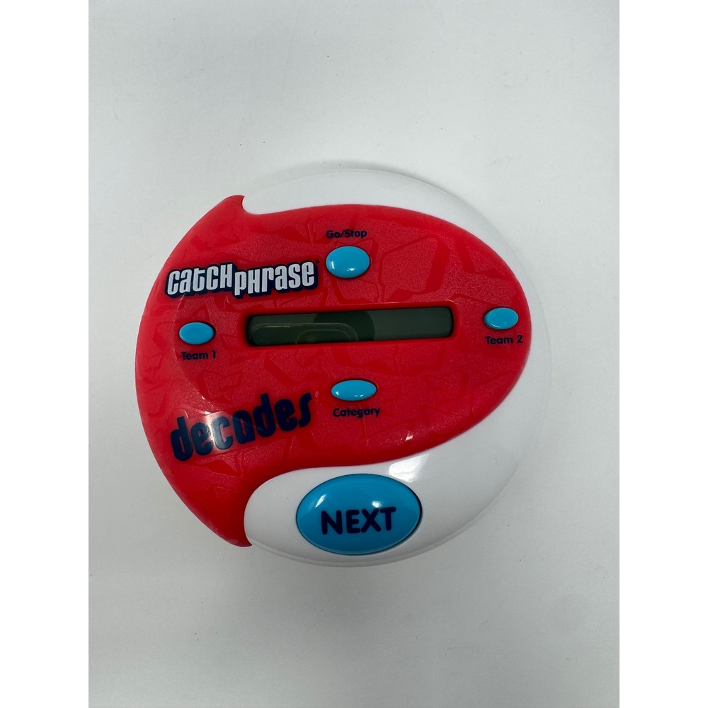 Hasbro Catch Phrase Decades Electronic Handheld Game 2013 Red White A7364